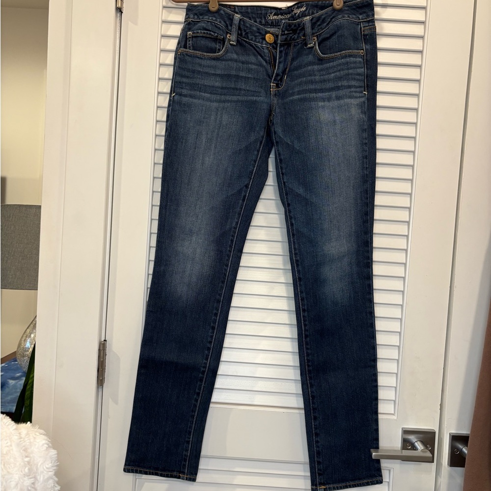 American Eagle Outfitters Dark Blue Skinny Jeans